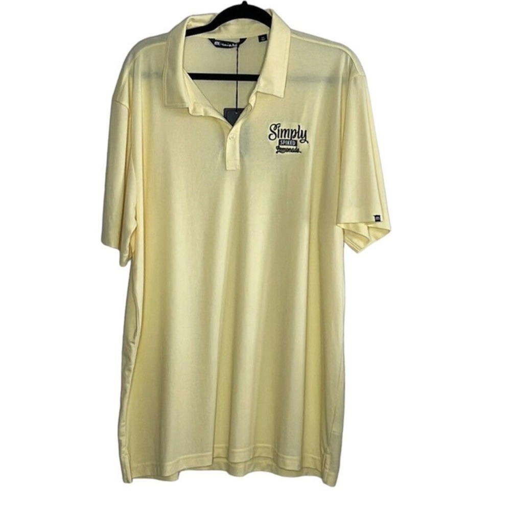 TRAVIS MATHEW SIMPLY SPIKED LEMONADE POLO‎ SHIRT  SIZE XXL NWT